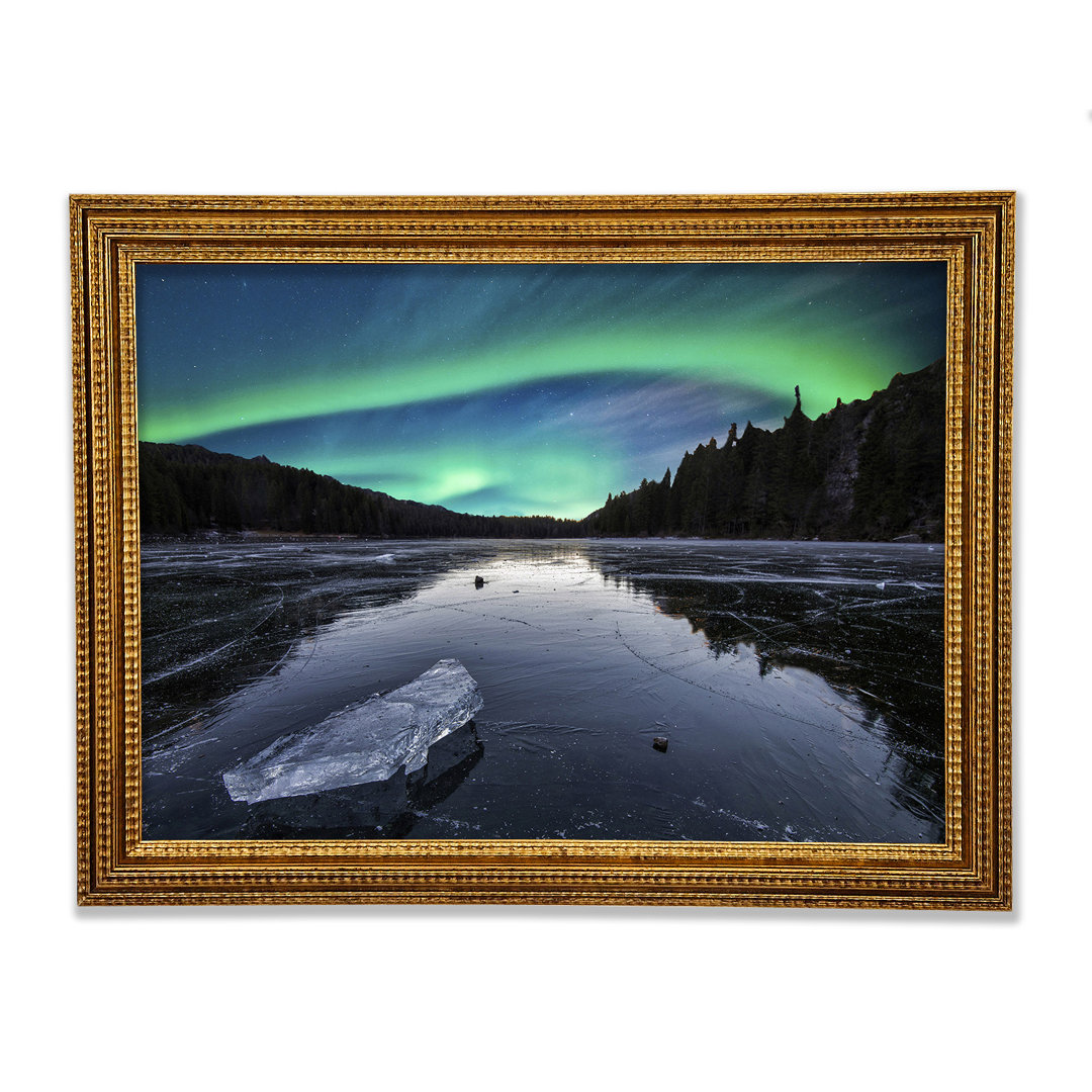 Northern Light Ice Waters - Einzelner Bilderrahmen Kunstdrucke