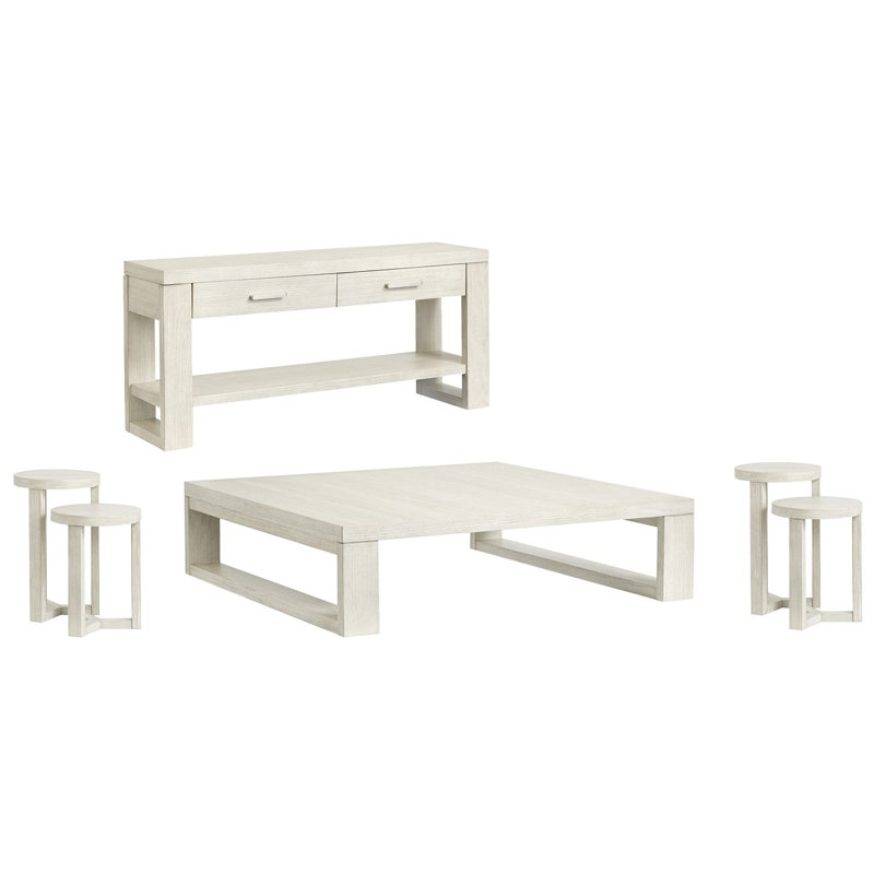 Table basse carrée avec 2 tables gigognes Otwin
