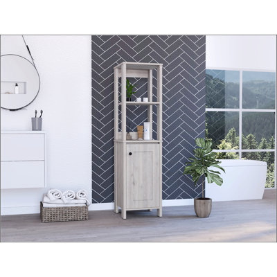 Armoire à linge à 4 tablettes