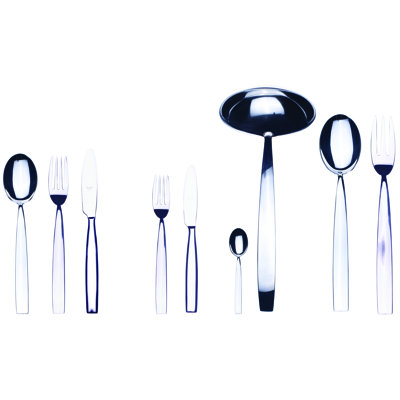 Ensemble de couverts Med méditerranea avec couteaux H / H - 39 pièces - Acier inoxydable