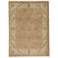High-Quality Hand-Knotted Rust And Cream Area Rug