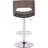 Bentwood Contemporary Modern Stylish Wood Back Adjustable Swivel Bar Stool With Diamond Quilted Finish Curved Seat And Back, Weathered Oak