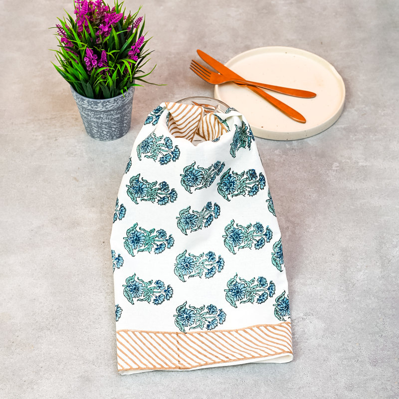 Maragni Cotton Napkin Set of 4 Hand Blockprint
