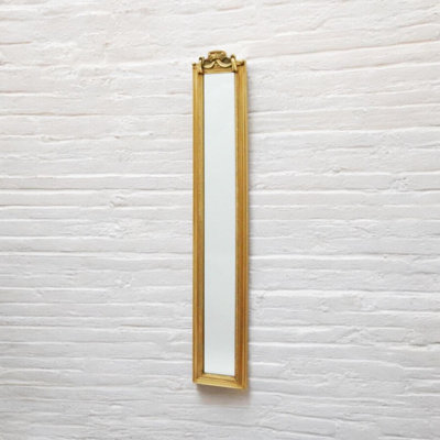 Enigma Skinny Full Length Mirror – Sleek Slim Wall Mirror, Modern Elegant Accent for Bedrooms & Hallways