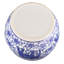 Bocal en porcelaine bleu et blanc avec motif d'éléphant-207944599