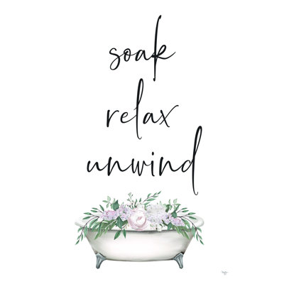 Heartly " Soak, Relax, Unwind Bathtub "