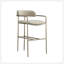 Tabouret de comptoir taupe-132726012