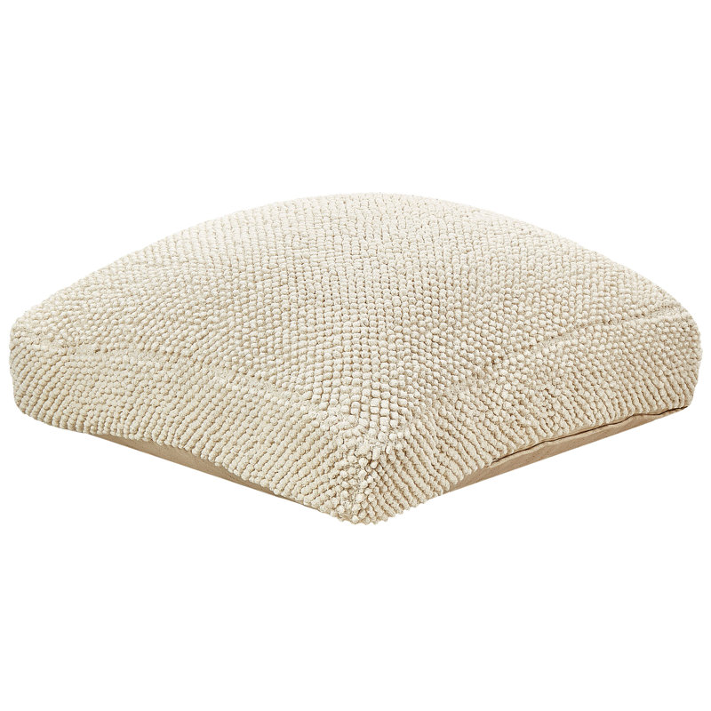 Joziah 70cm Wide Square Abstract Pouf Ottoman