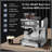 Espresso Machine 15 Bar, LCD Display Espresso Maker with Grinder, Milk Frother and PID Temperature Control, Professional Coffee Maker for Latte Cappuccino - 8.8 Oz Bean Hopper
