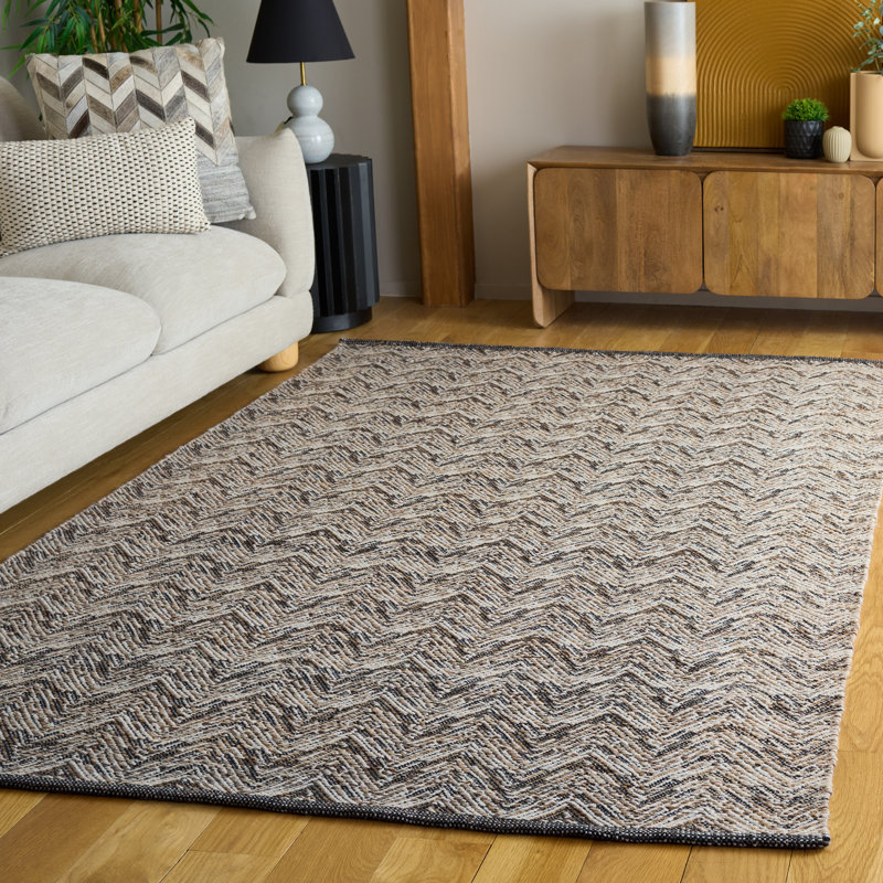 Tapis en laine à tissage plat Broadbelt, Rectangle de 5 pi x 8 pi