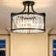Plafonnier encastré en cristal 4 lumières