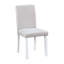 Ensemble 5 pièces de table de salle à manger en bois, table rectangulaire avec décoration en cristal et 4 chaises rembourrées