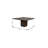60" Brown Square Solid Wood Dining Table