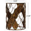 Table d'appoint inspirée avec matériaux en verre et en métal glamour avec base translucide