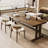 Nut-brown Rectangular Solid Wood writing desk-117619939