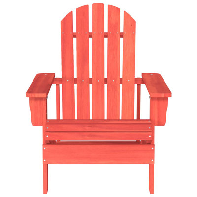 Adirondack Chair Lounge Patio Lawn Chair for Garden Solid Wood Fir by Highland Dunes