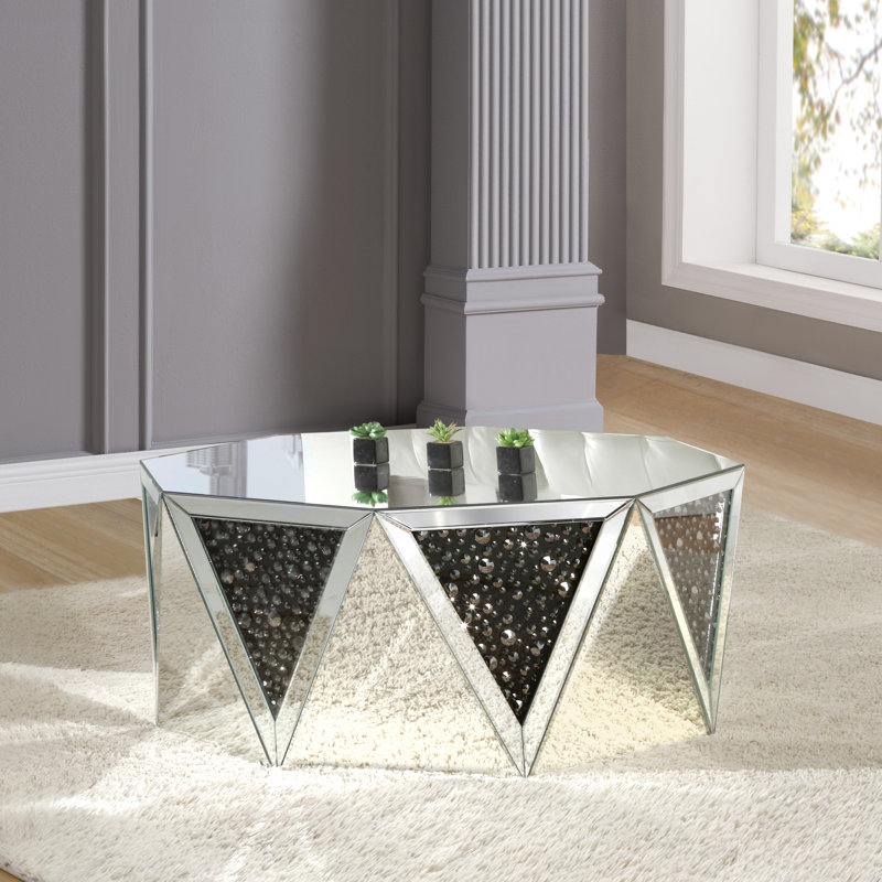 Table basse, faux cristaux