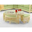 Raffles Rattan Cocktail Table with Benches-71441851-71441867