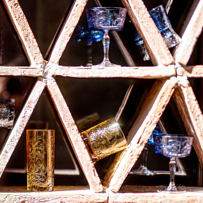 Barocco Whiskey Glass, Cobalt