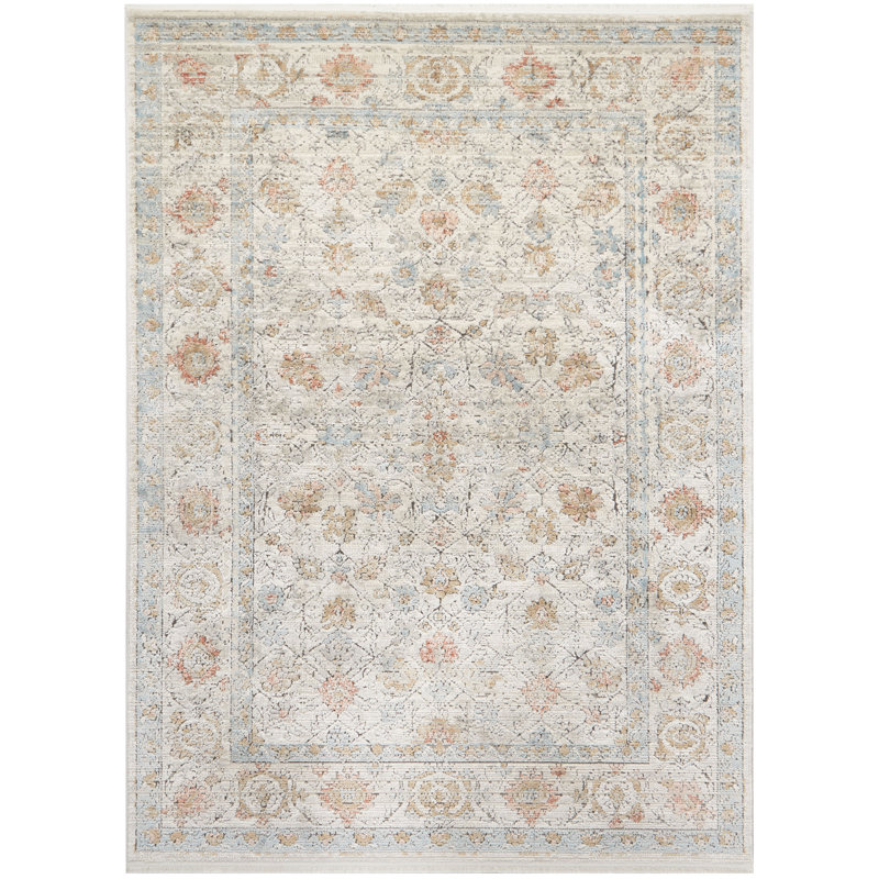 Oriental Indoor Rug, Rectangle 5'3" x 7'