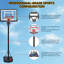 Panier de basketball extérieur ， 6,89-10,01 pi