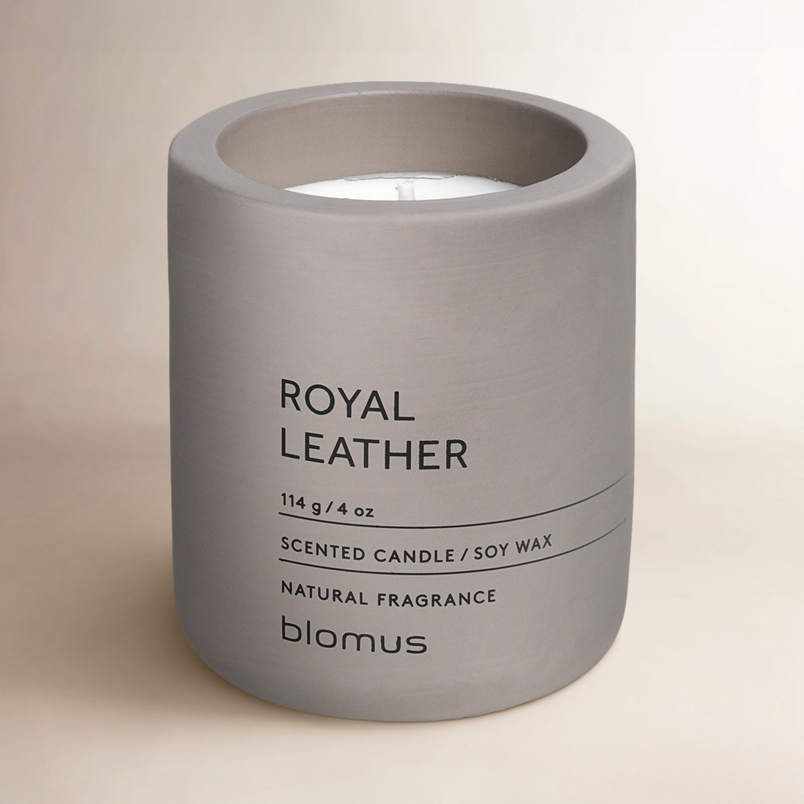 FRAGA Royal Leather Scented Jar Candle, Small
