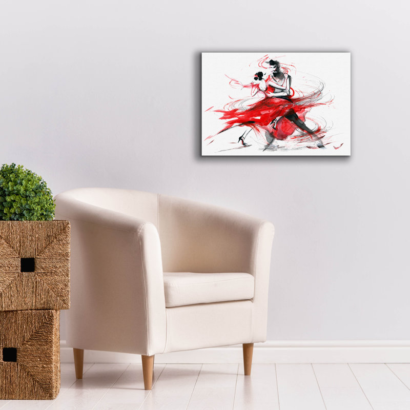 'Tango' by Epic Portfolio, Canvas Wall Art, 18" H x 26" W x 0.75" D