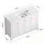 Ensemble de meuble-lavabo avec lavabo en résine, 4 portes à fermeture douce et 2 tiroirs-1315064060