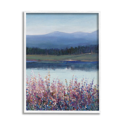" Lilacs By Lake Mountain Landscape " by Tim O'Toole