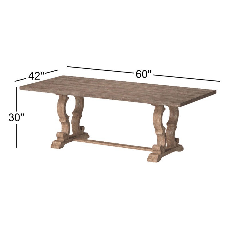 Table de salle à manger Chianti, Rustique naturel