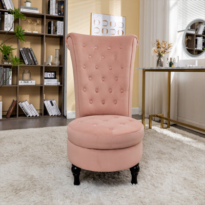 Fulviah Velvet Slipper Chair