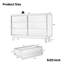 Organisateur de chambre à coucher à 6 tiroirs brun - Commode design biseauté avec bords biseautés
