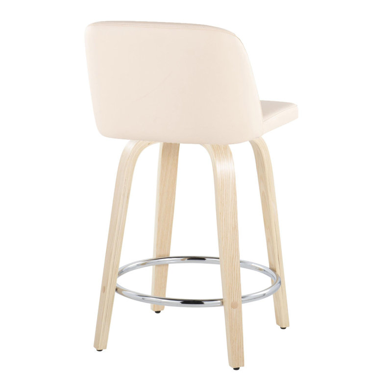 Lakyia Swivel Upholstered Counter Stool