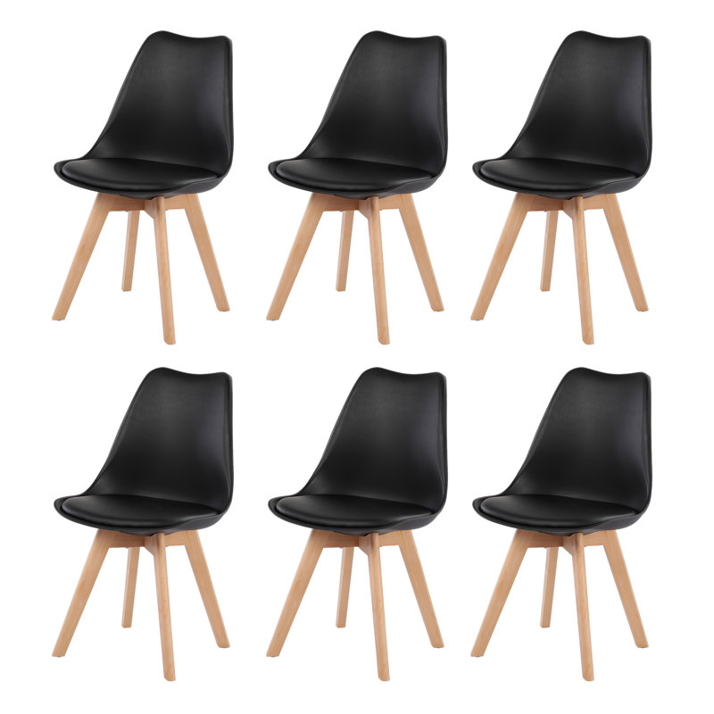 Nero Upholstered Dining Chair, Black