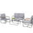Golena 4 - Person Patio Conversation Set with Cushions