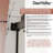 DeerValley 56" - 60" W x 76" H Double Sliding Frameless Shower Door with 3/8" Tempered Glass, Stainless Steel Accessories-86451293