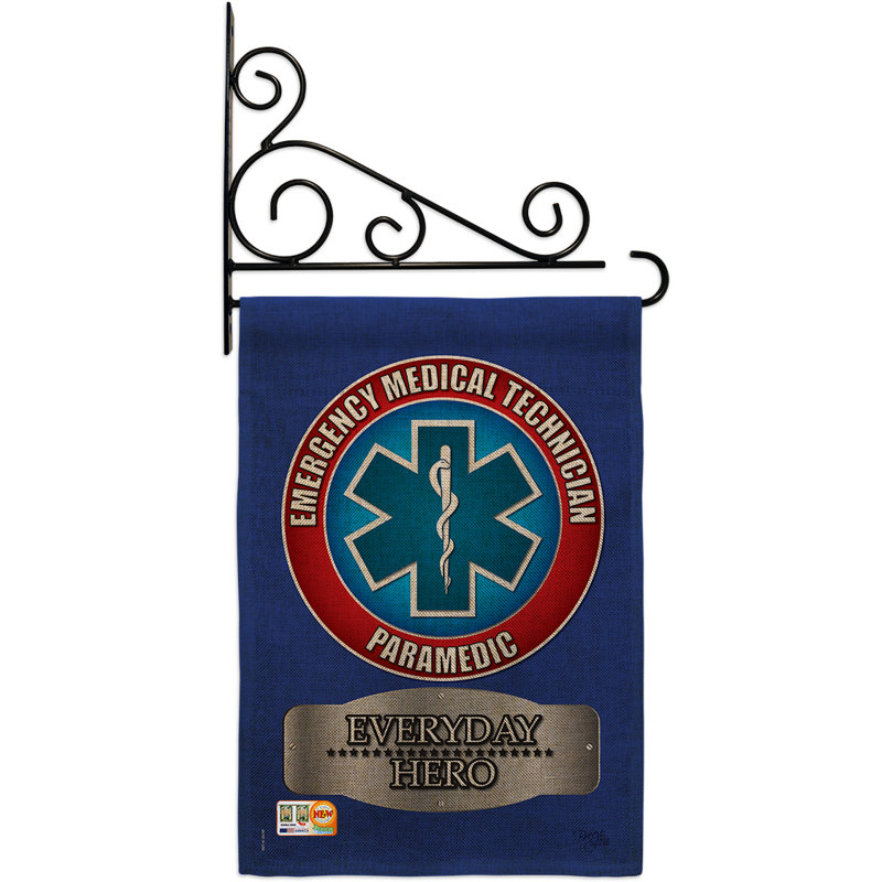 Double Sided 18.5'' H x 13'' W Polyester Flag Set
