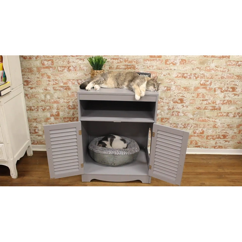  Enceinte de litière contemporaine pour chat
