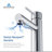 Blossom Chrome Finish Tall Single Hole Vessel Sink Faucet – Modern Solid Brass Bathroom Vanity Faucet with Single Handle and Water Supply Hose-26720411