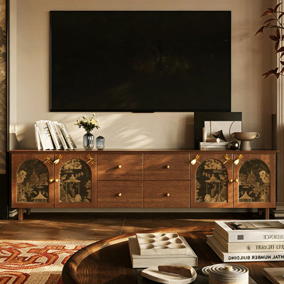French Retro Style TV Stand