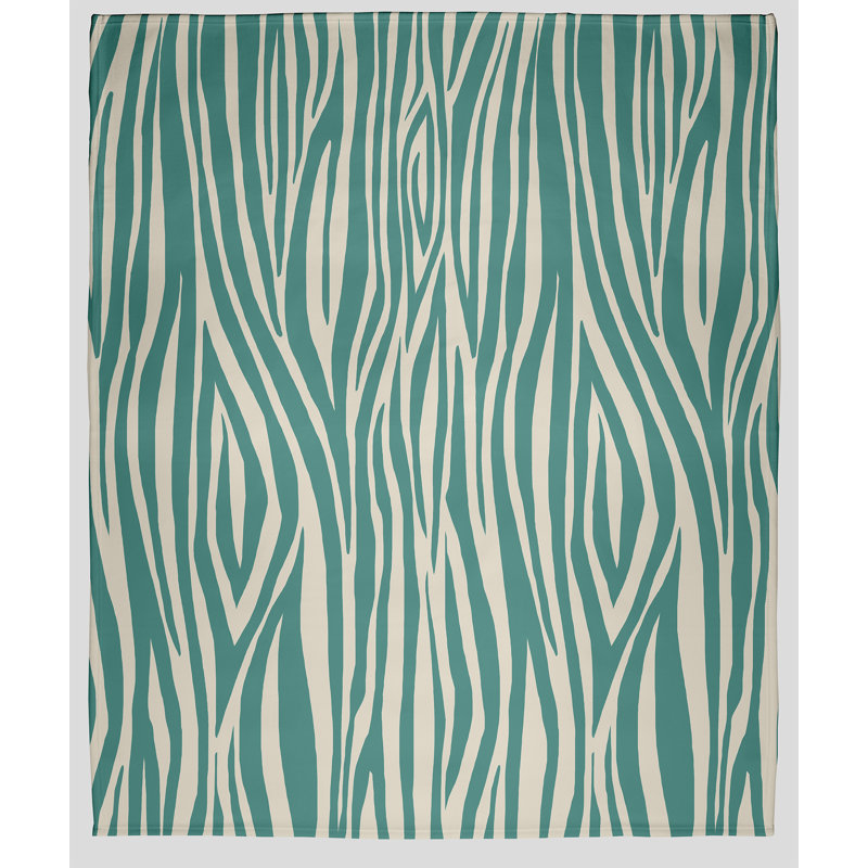 Jeté polaire Flora and Fauna, L 30 po x L 40 po, 1.75, Vert