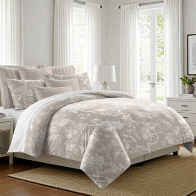 Ensemble d'édredon en coton naturel Elwood, 8 pièces