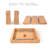 Bachman 105"L Extendable Oak Solid Wood Dining Table, Rectangular Dining Table with 3 Removable Leaf