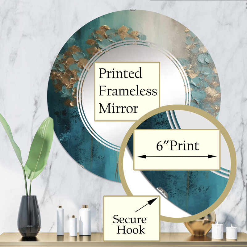 Miroir mural sans cadre Badgston, 32 po x 32 po