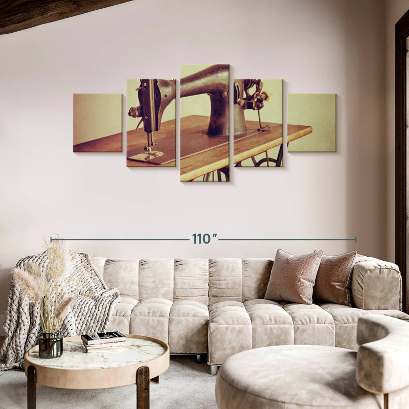 Sewing Machine, 42" H x 92" W