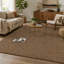 Tapis shaggy en mérinos couleur café, 152 x 213 cm, moderne et doux, 213 x 152 cm, idéal pour une décoration intérieure chaleureuse et élégante.