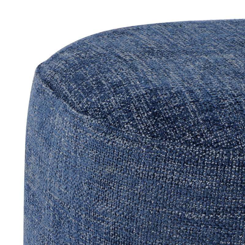 Banc rembourré Glenorie, H 18 po x l 32 po x P 17 po, Bleu