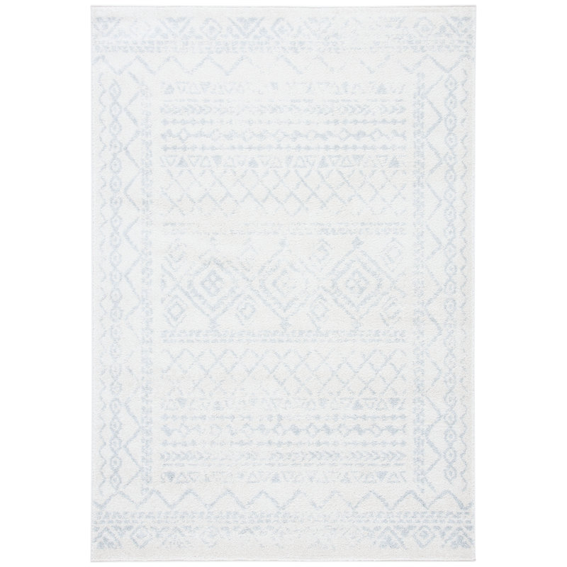 Tapis ivoire / gris clair Tulum 268, Rectangulaire 3 pi x 5 pi