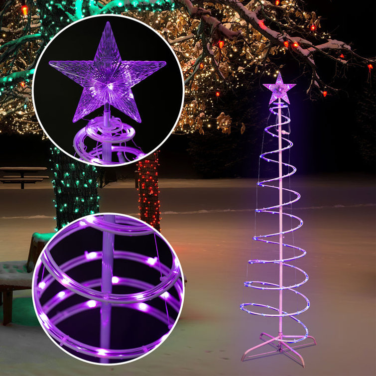 Spiral Tree Light with Remote Control for Outdoor Christmas