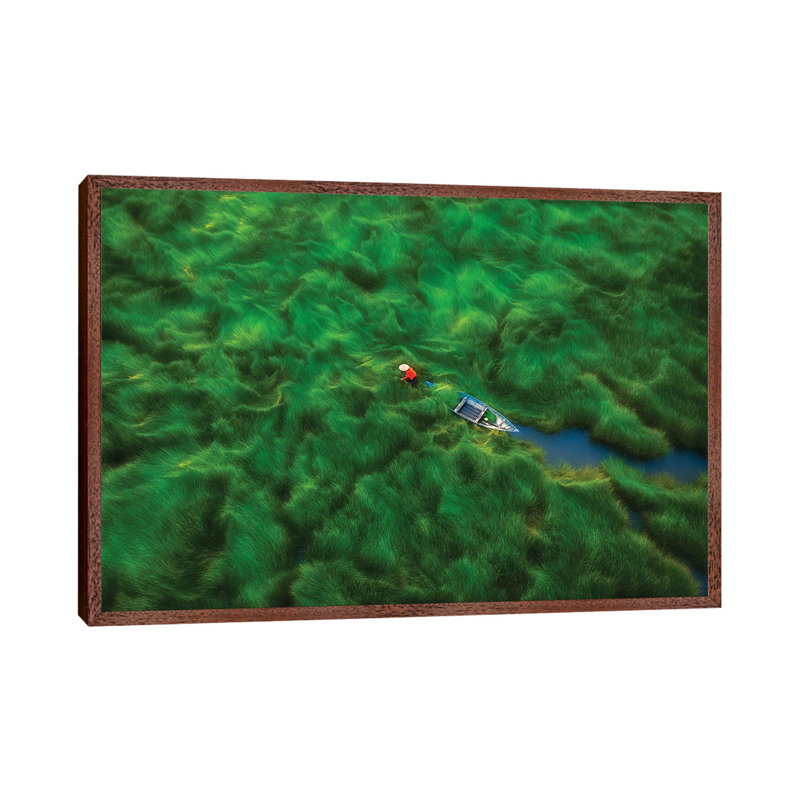 Water-Chestnuts Harvesting Season I 1 Piece Wall Art on Canvas, 101.6 cm H x 66.04 cm W, Classic Wood Framed